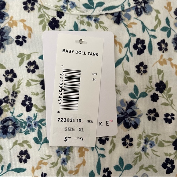 ✨SOLD✨Soul Cake Womens Baby Doll Tank Size XL NEW - Picture 4 of 7